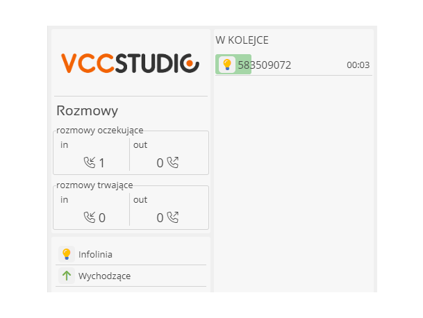 Live4 - panel monitorowania VCC Studio